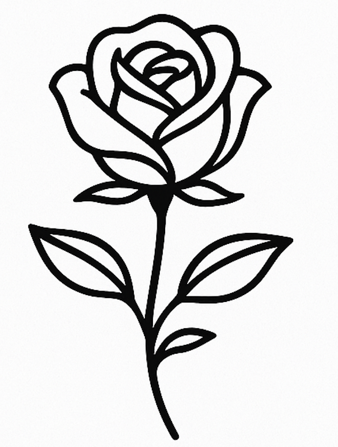 Wedding Flow Rose Logo
